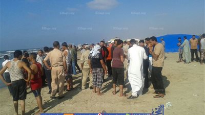 قوات الإنقاذ تواصل البحث عن جثة غريق بكفرالشيخ (صور)