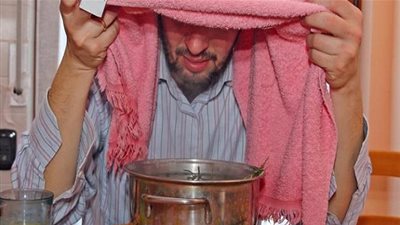  استنشاق الأبخرة المتصاعدة من المياه لا يزيل احتقان الأنف المزمن