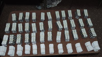 ضبط 30 ألف قرص ترامادول بحوزة شخص فى 