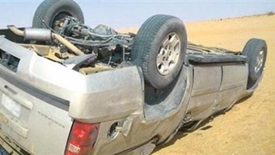 بالأسماء .. إصابة 5 أشخاص في إنقلاب سيارة على زراعي المنيا