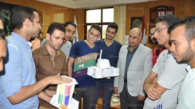 رئيس جامعة كفرالشيخ للطلاب المبتكرين: 