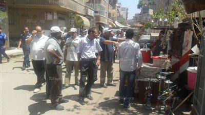 حملة لرفع الإشغالات من شوارع فوة في كفرالشيخ (صور)