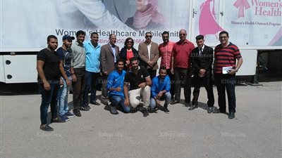 انطلاق حملة للكشف المبكر عن أورام الثدى للسيدات بجامعة دمياط..(صور)