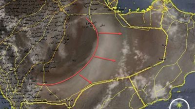 الغبار يداهم العاصمة والإنذار المبكر ينبه: يستمر للثامنة مساءً