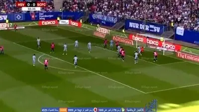 بالفيديو.. هامبورج يضرب ستوك بالهدف الأول أمام أعين رمضان صبحي