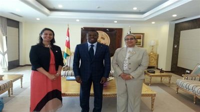 الرئيس التوجولي يستقبل وفد المجلس القومي للمرأة