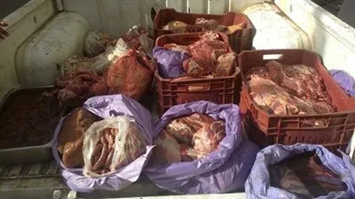ضبط 72 كيلو من اللحوم والكبدة الفاسدة بدمياط 