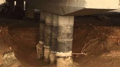 سيول وادي شهدان تكشف أساسات 