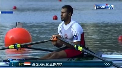 فيديو .. لحظة تحقيق عبد الخالق البنا للمركز الثالث فى منافسات التجديف بالأولمبياد