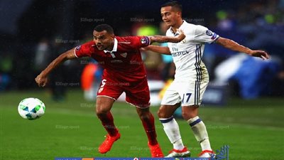 بالفيديو..فاسكويز يهدر فرصة هدف الحسم للريال أمام إشبيلية - السوبر الأوروبي