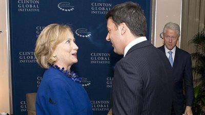 الحكومة الإيطالية بين مموّلي حملة كلينتون