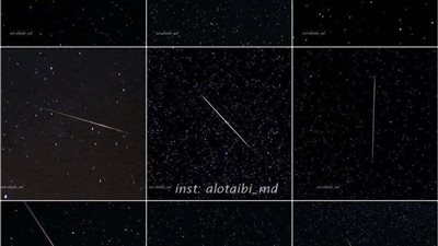 مصورٌ هاوٍ يلتقط مشاهد لشهب 