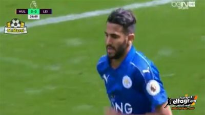 فيديو .. مراوغة ومجهود فردي رائع لرياض محرز أمام هال سيتي  