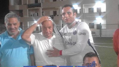 معسكر اللجنة الرياضية بجمصة يكرم الرائد الحسيني أحد مصابي فض رابعة (صور)