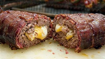 طريقة اعداد رول اللحم بالجبن