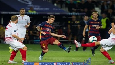 بالفيديو .. برشلونة يهزم إشبيلية بهدفين في ذهاب السوبر الإسباني 