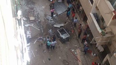 الصور الأولي لموقع انفجار دمنهور 