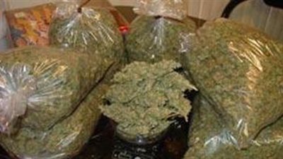 ضبط عاطل بحوزته 8 كيلو ونصف بانجو في دار السلام 