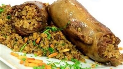 طريقة عمل سمان محشي بالبرغل