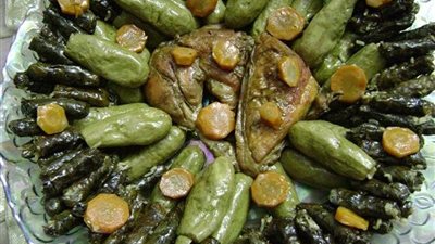 محشى الكوسة وورق العنب  