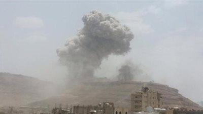 طائرات التحالف تقصف معسكر حفا الحوثي بصنعاء