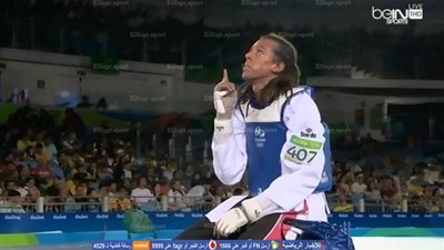 بالفيديو.. غفران أحمد يخسر من بطل الأردن بنتيجة 9-1بمنافسات التايكوندو - ريو 2016