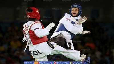 بالفيديو.. هداية ملاك تهزم بطلة اليابان وتتأهل لنصف نهائي منافسات التايكوندو