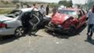 إصابة 10 في حادثين متفرقين برأس سدر