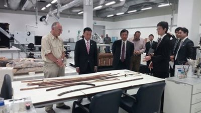  نائب رئيس البرلمان الياباني يزور المتحف المصري الكبير