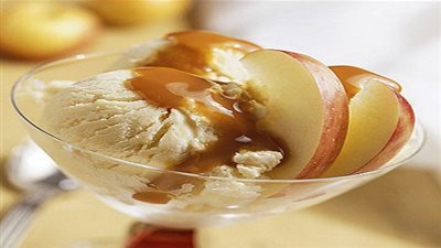 طريقة تحضير عصير التفاح بالآيس كريم