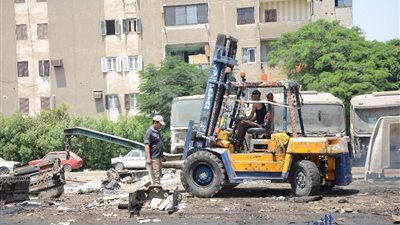 حملة بالقاهرة لرفع الإشغالات فى حي الكندي بمعاونة الجيش والشرطة (صور)