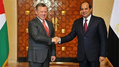 ننشر تفاصيل مباحثات السيسى وملك الأردن‎