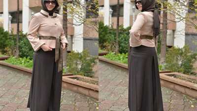 خطوات بسيطة لتنسيق الحجاب مع التنورة الطويلة 