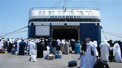  3256 راكب من عمالة خدمة الحجاج يغادرون ميناء سفاجا