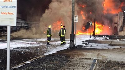 تدمير محطة كهرباء سعودية بصاروخ حوثي (صور)