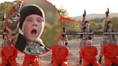 طفل مصري يعدم مجموعة من الأكراد في سوريا (صور وفيديو)