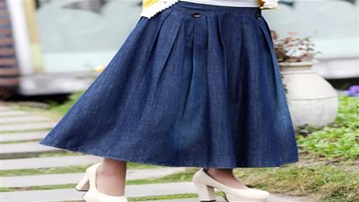 صيحات مميزة وعصرية من التنورة الجينز للمراة المحجبة صيف 2016