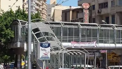 بعد توقف 4 سنوات.. إعادة تشغيل كوبري مشاة سيدي جابر في الإسكندرية