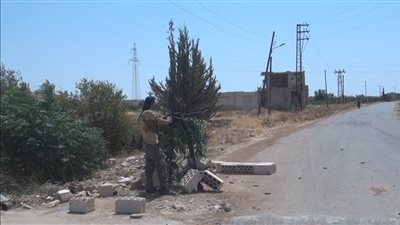 مطار حماه العسكري تحت مرمى نيران المعارضة المسلحة