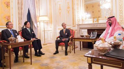 ولي ولي العهد يبحث فرص الاستثمار مع مؤسسات مالية يابانية