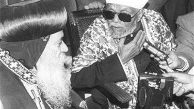 البابا شنودة والشيخ الشعراوي.. الدين لله والوطن للجميع