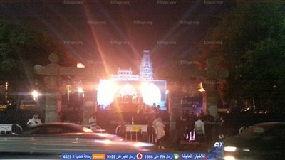 كثافات مرورية بطريق صلاح سالم بسبب احتفالية شركة بقصر البارون 