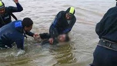 انتشال جثة غريق بترعة الشبينى بشبين القناطر