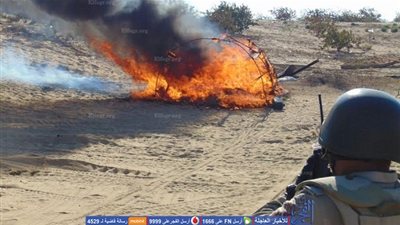قوات إنفاذ القانون تواصل مداهمة أوكار الإرهاب بسيناء (صور)