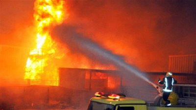 عاجل.. نشوب حريق هائل بـ 