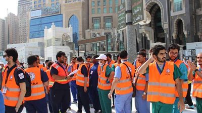 1400 متطوع ومتطوعة يباشرون العمل الإسعافي لخدمة الحجاج