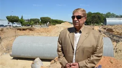 محافظ الإسماعيلية يتفقد أعمال نفق المشاه أمام جامعة قناة السويس (صور)