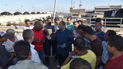 محافظ الاسكندرية يتفقد المحطة الوسيطة للمخلفات بمحرم بك (صور)