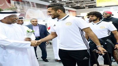 صور استقبال السفير الإماراتي بالقاهرة لفريق الجزيرة بكاميرا الفجر الرياضي 