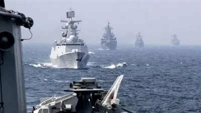 مناورات صينية روسية في بحر الصين الجنوبي